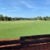 View of a green and fairway at Sanctuary Golf Club.