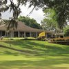 A view of the clubhouse at Houston Lake Country Club