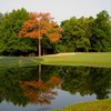 A view over the water of hole #4 at Houston Lake Country Club