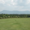 A view from fairway #7 with Appalachian Mtns in background at Indian Trace Golf Course