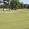 A view of green with path on the left at Riverview Park Golf Course