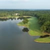 Aerial view of the 18th fairway at Great Waters Course from Reynolds Plantation