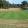 A view of a green at Lakes Golf Course from Laura Walker State Park