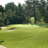 A view of a green protected by sand traps at Highland Walk from Victoria Bryant