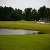 A view of the 9th green from fairway at Coastal Pines Golf Club