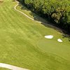 Aerial view of the 18 green at City Club Marietta