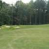 A view of the 18th green at Coweta Club from Arbor Springs Plantation