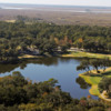 View of the 9th hole and clubhouse at The King and Prince Beach & Golf Resort