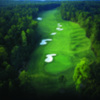 Aerial view of the 17th hole at Governors Towne Club.