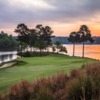 Sunset view of the 15th green from the Oconee Course at Reynolds Lake Oconee