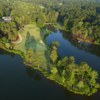 Aerial view of the 15th hole from the Oconee Course at Reynolds Lake Oconee
