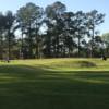 A sunny day view of a green at Moody Quiet Pines Golf Course.