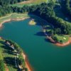 Aerial view of Lanier Islands Legacy Golf Course