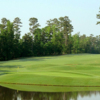 A view over the water of a hole at Bartram Trail Golf Club.