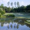 A view over the water of a hole at St. Marlo Country Club.