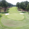 Looking back from a green at Tired Creek Golf Course