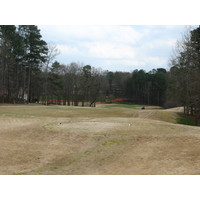 No. 7 at Jennings Mill Country Club in Bogart, Georgia, is a par 4, one of the toughest holes on the course.