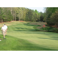 Greens are fast at the Golf Club of Georgia.